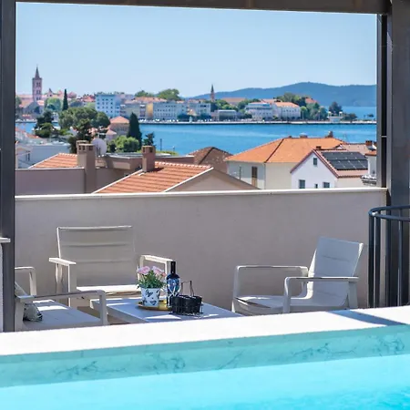 Shell Sky Luxury Penthouse With Private Pool Apartment Zadar