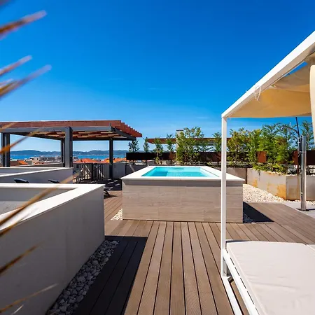 Shell Sky Luxury Penthouse With Private Pool Apartment Zadar